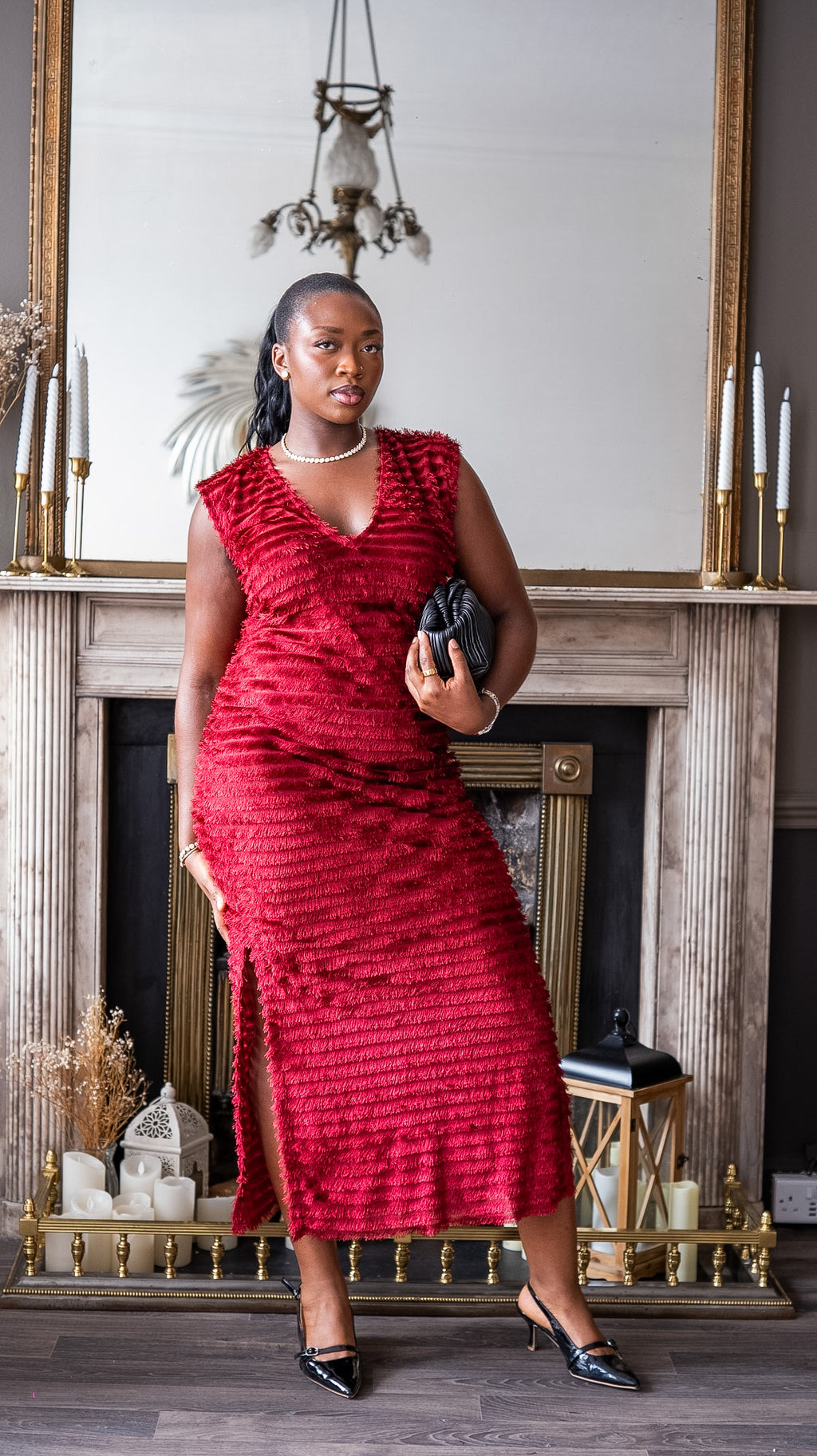 SUMAI — The Burgundy Full-Length Dress