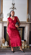 SUMAI — The Burgundy Full-Length Dress