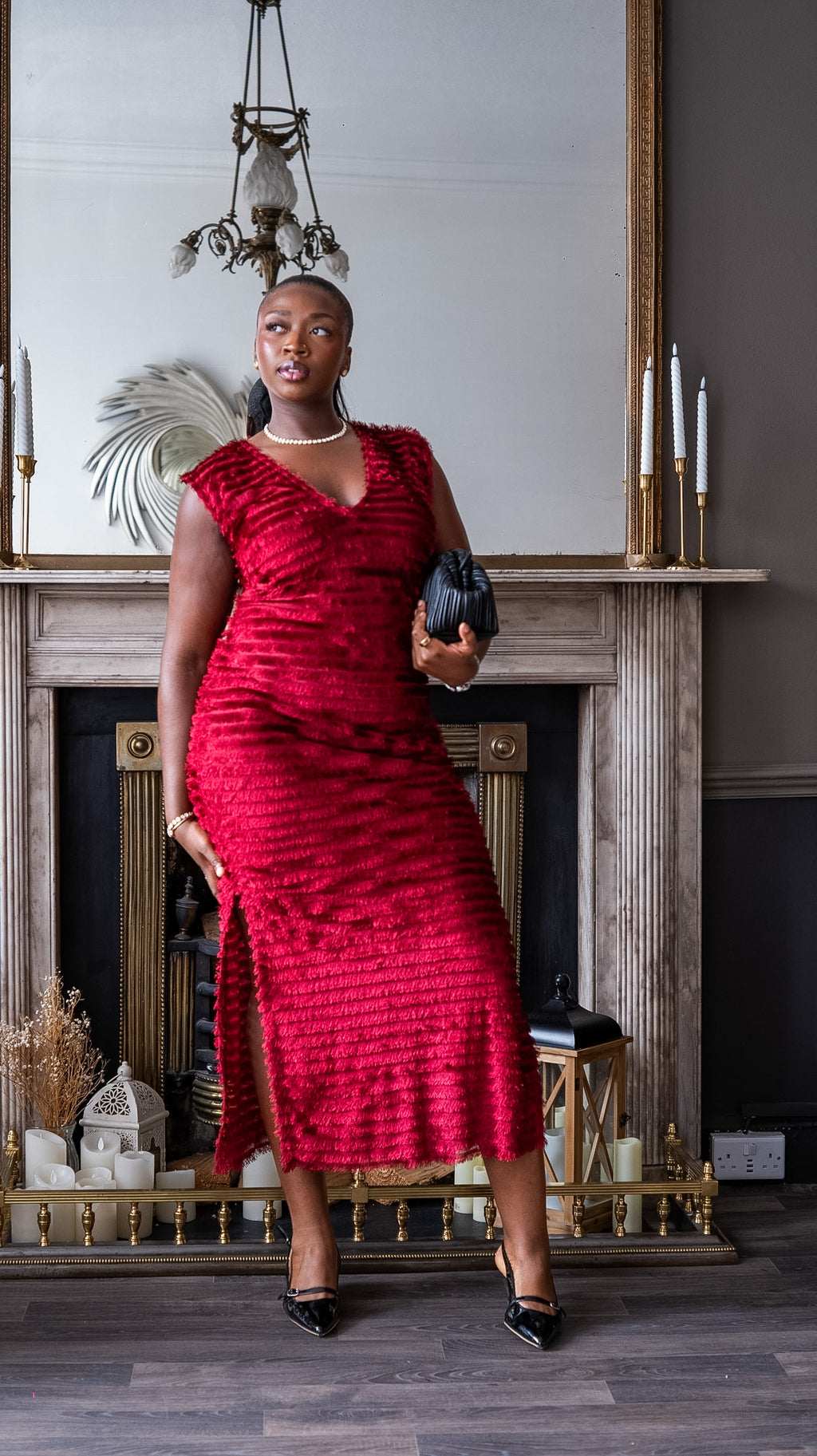 SUMAI — The Burgundy Full-Length Dress