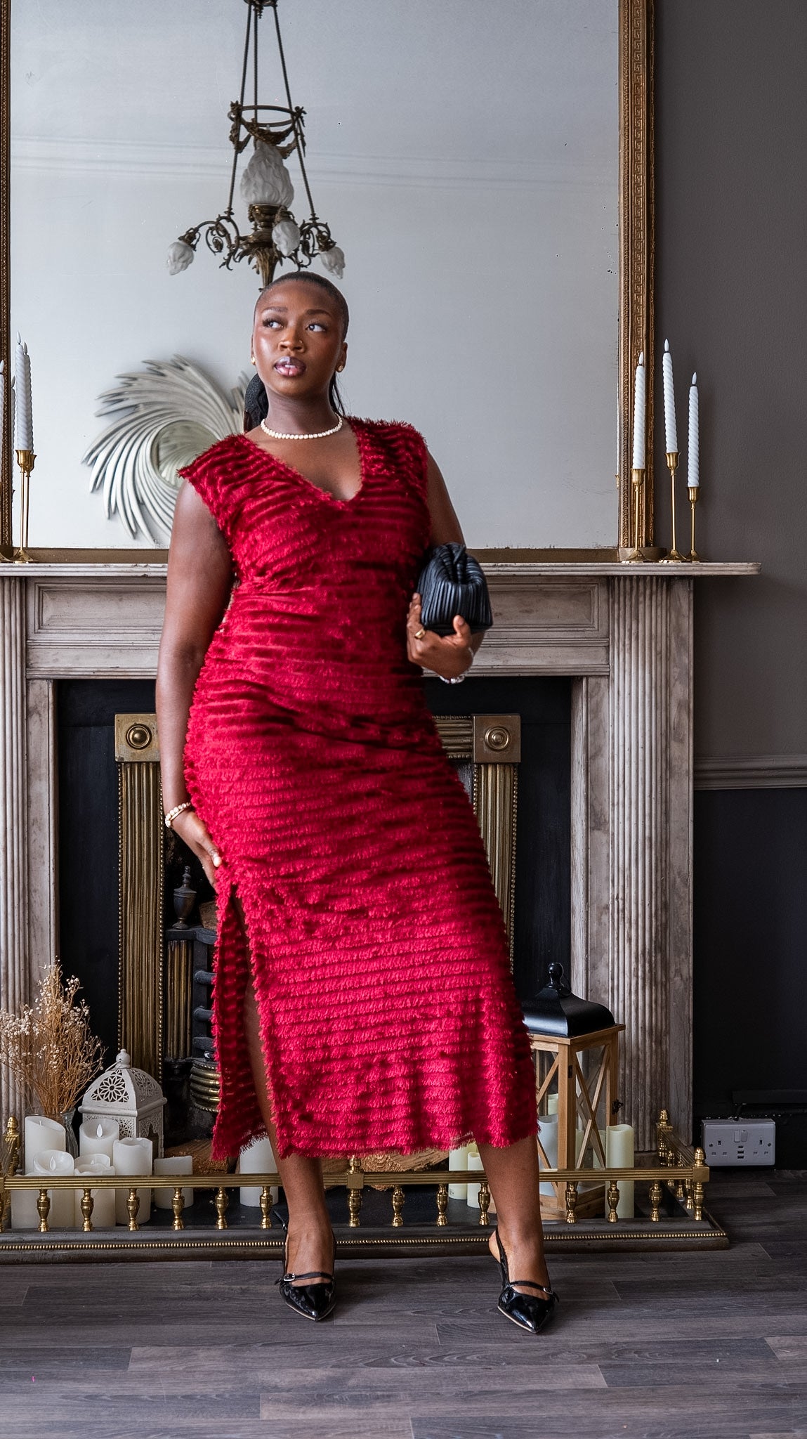 SUMAI — The Burgundy Full-Length Dress