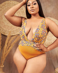 Stone Mellow One Piece Mesh Swimsuit